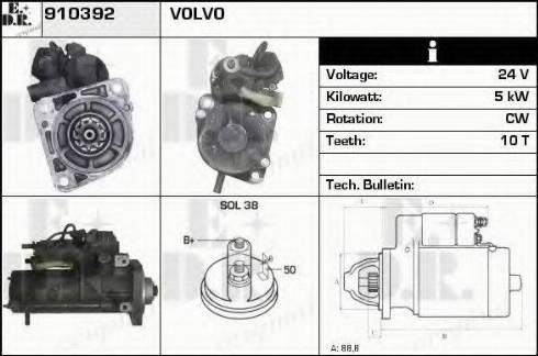 EDR 910392 - Motorino d'avviamento autozon.pro