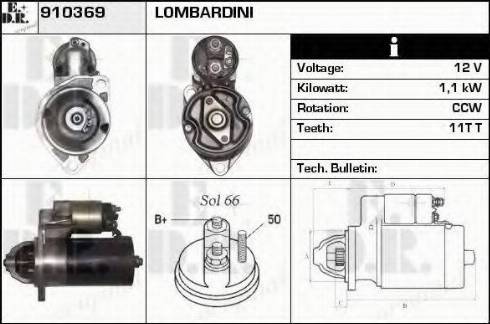 EDR 910369 - Motorino d'avviamento autozon.pro