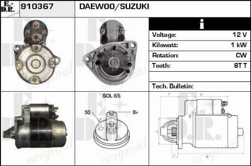 EDR 910367 - Motorino d'avviamento autozon.pro