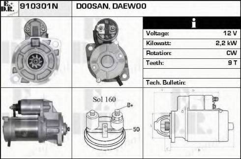 EDR 910301N - Motorino d'avviamento autozon.pro