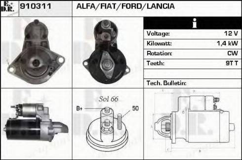 EDR 910311 - Motorino d'avviamento autozon.pro