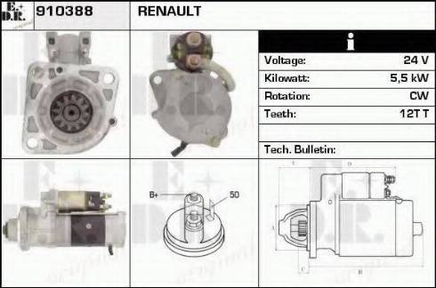 EDR 910388 - Motorino d'avviamento autozon.pro