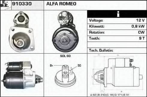 EDR 910330 - Motorino d'avviamento autozon.pro