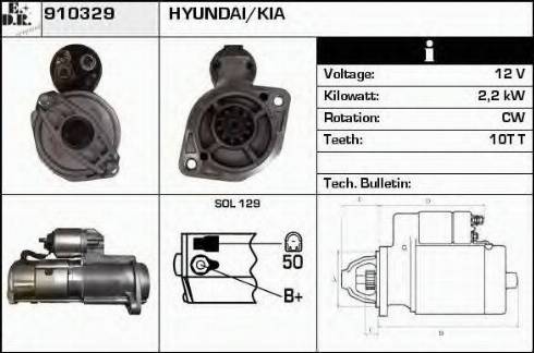 EDR 910329 - Motorino d'avviamento autozon.pro