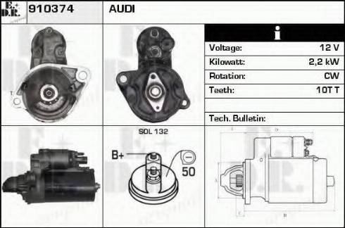 EDR 910374 - Motorino d'avviamento autozon.pro