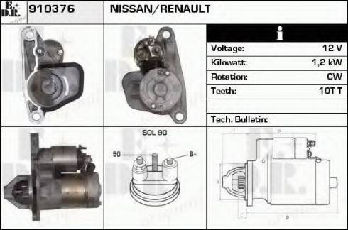 EDR 910376 - Motorino d'avviamento autozon.pro