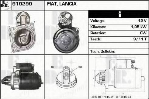 EDR 910290 - Motorino d'avviamento autozon.pro