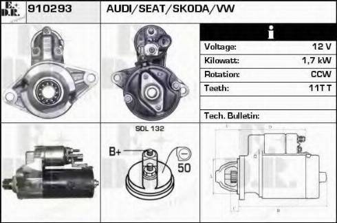 EDR 910293 - Motorino d'avviamento autozon.pro