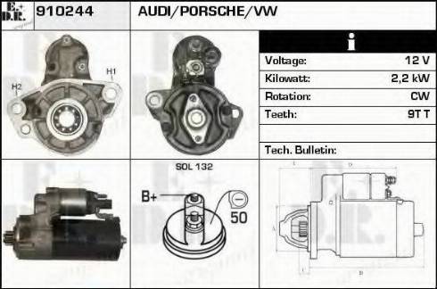 EDR 910244 - Motorino d'avviamento autozon.pro