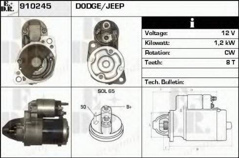 EDR 910245 - Motorino d'avviamento autozon.pro