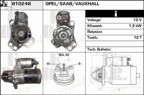 EDR 910246 - Motorino d'avviamento autozon.pro