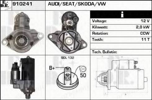 EDR 910241 - Motorino d'avviamento autozon.pro