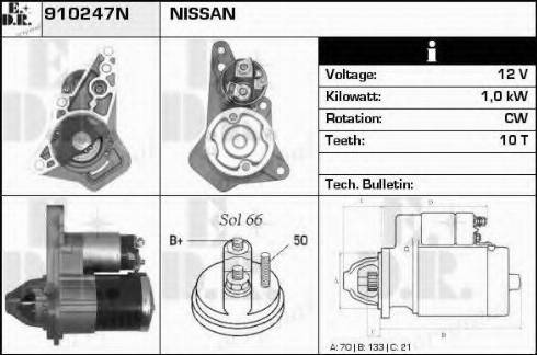 EDR 910247N - Motorino d'avviamento autozon.pro