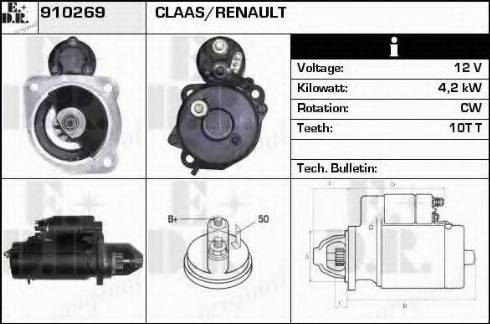 EDR 910269 - Motorino d'avviamento autozon.pro