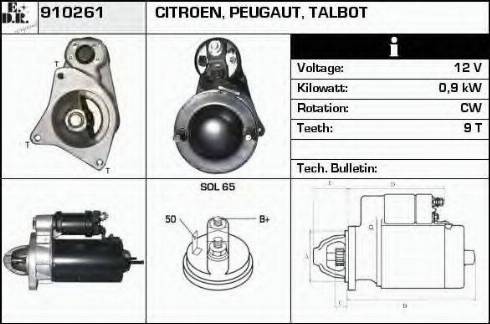 EDR 910261 - Motorino d'avviamento autozon.pro