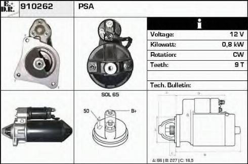 EDR 910262 - Motorino d'avviamento autozon.pro