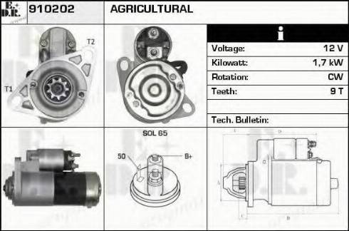 EDR 910202 - Motorino d'avviamento autozon.pro