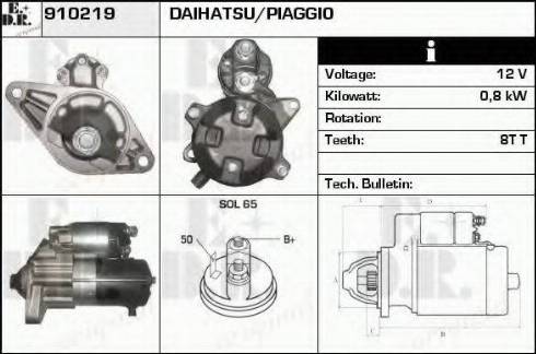 EDR 910219 - Motorino d'avviamento autozon.pro