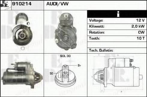 EDR 910214 - Motorino d'avviamento autozon.pro