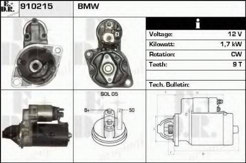 EDR 910215 - Motorino d'avviamento autozon.pro