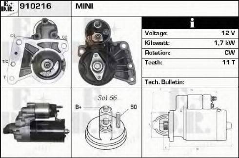 EDR 910216 - Motorino d'avviamento autozon.pro