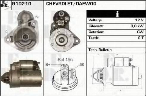 EDR 910210 - Motorino d'avviamento autozon.pro