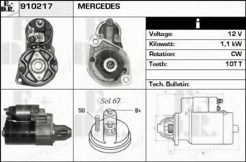 EDR 910217 - Motorino d'avviamento autozon.pro