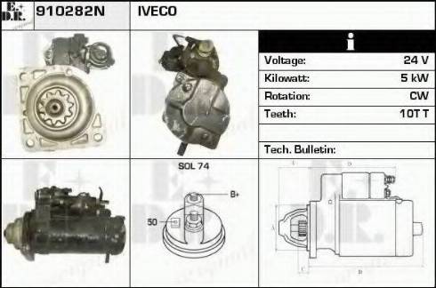 EDR 910282N - Motorino d'avviamento autozon.pro