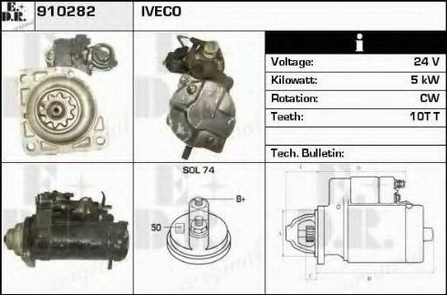 EDR 910282 - Motorino d'avviamento autozon.pro