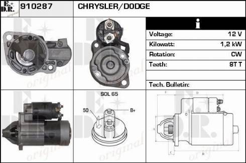 EDR 910287 - Motorino d'avviamento autozon.pro