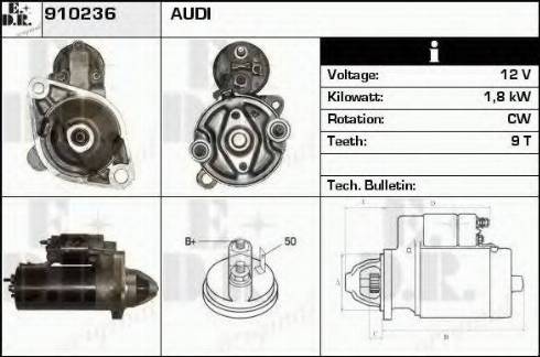 EDR 910236 - Motorino d'avviamento autozon.pro