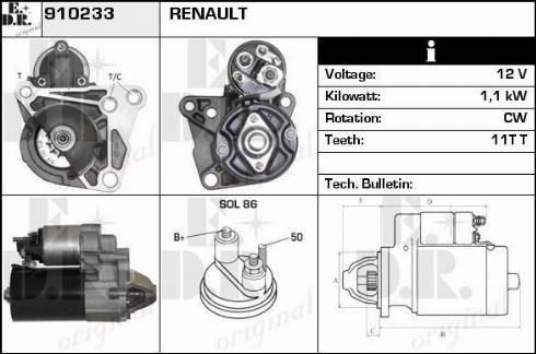 EDR 910233 - Motorino d'avviamento autozon.pro