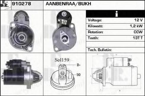 EDR 910278 - Motorino d'avviamento autozon.pro