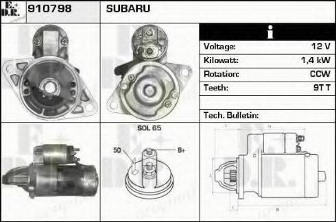 EDR 910798 - Motorino d'avviamento autozon.pro