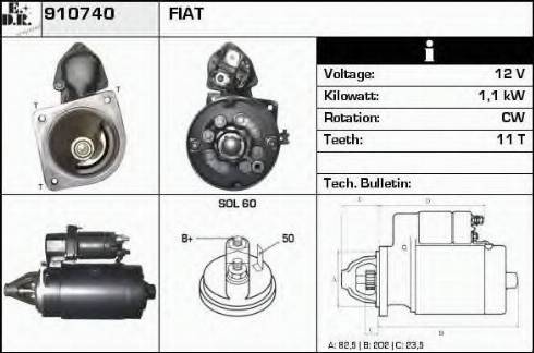 EDR 910740 - Motorino d'avviamento autozon.pro