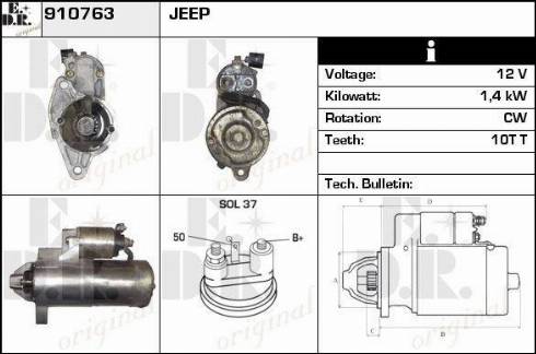 EDR 910763 - Motorino d'avviamento autozon.pro