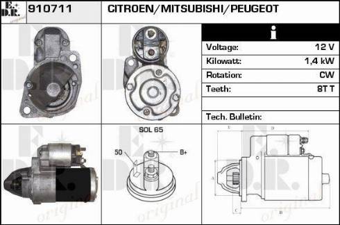 EDR 910711 - Motorino d'avviamento autozon.pro