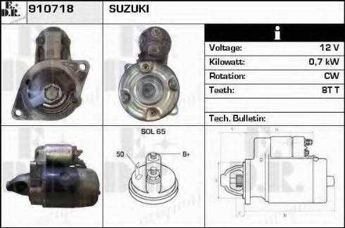 EDR 910718 - Motorino d'avviamento autozon.pro