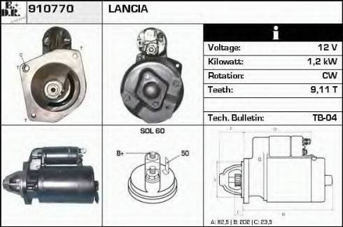 EDR 910770 - Motorino d'avviamento autozon.pro