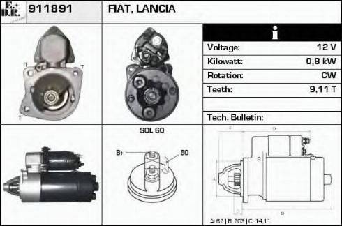 EDR 911891 - Motorino d'avviamento autozon.pro