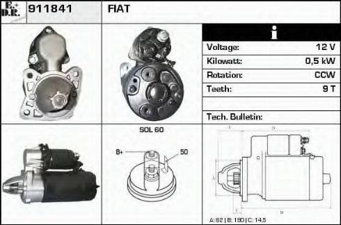 EDR 911841 - Motorino d'avviamento autozon.pro