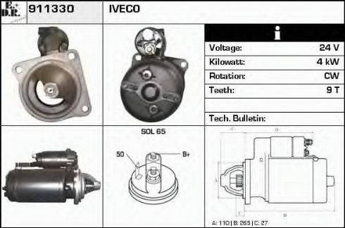 EDR 911330 - Motorino d'avviamento autozon.pro