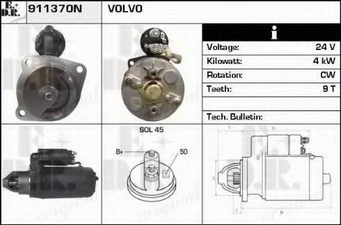 EDR 911370N - Motorino d'avviamento autozon.pro