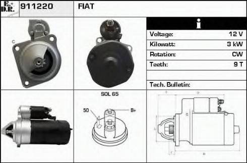 EDR 911220 - Motorino d'avviamento autozon.pro