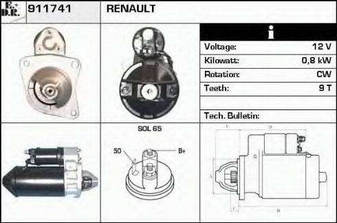 EDR 911741 - Motorino d'avviamento autozon.pro