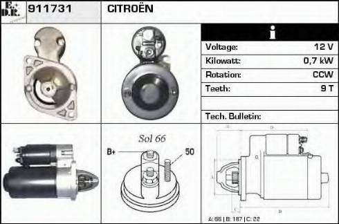 EDR 911731 - Motorino d'avviamento autozon.pro