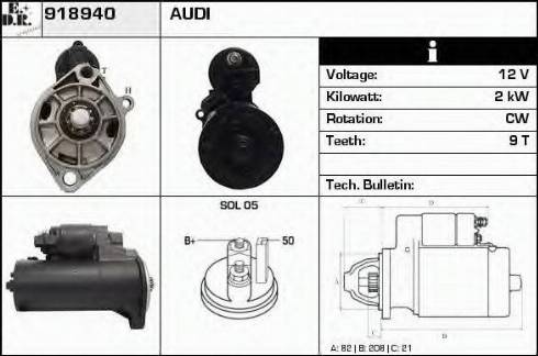 EDR 918940 - Motorino d'avviamento autozon.pro