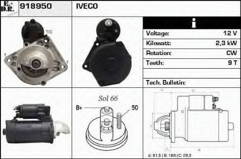 EDR 918950 - Motorino d'avviamento autozon.pro