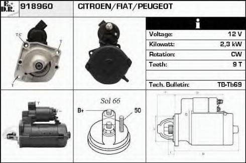 EDR 918960 - Motorino d'avviamento autozon.pro