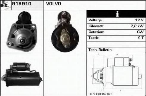 EDR 918910 - Motorino d'avviamento autozon.pro